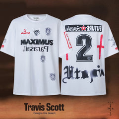 Travis Scott Utopia White Number 2 Soccer Jersey