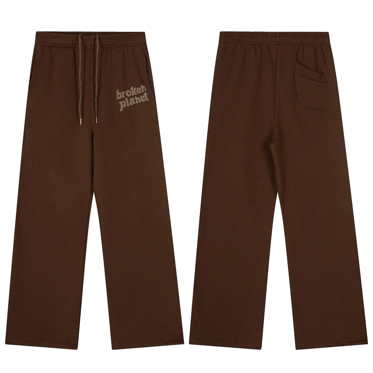 Broken Planet Foam Print Loose Fit Sweatpants - Brown