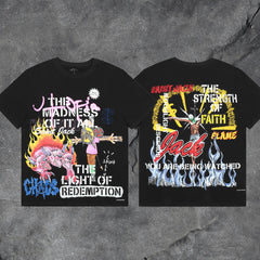 Travis Scott Saint Jack Chaos Double Sided Graphic Tee