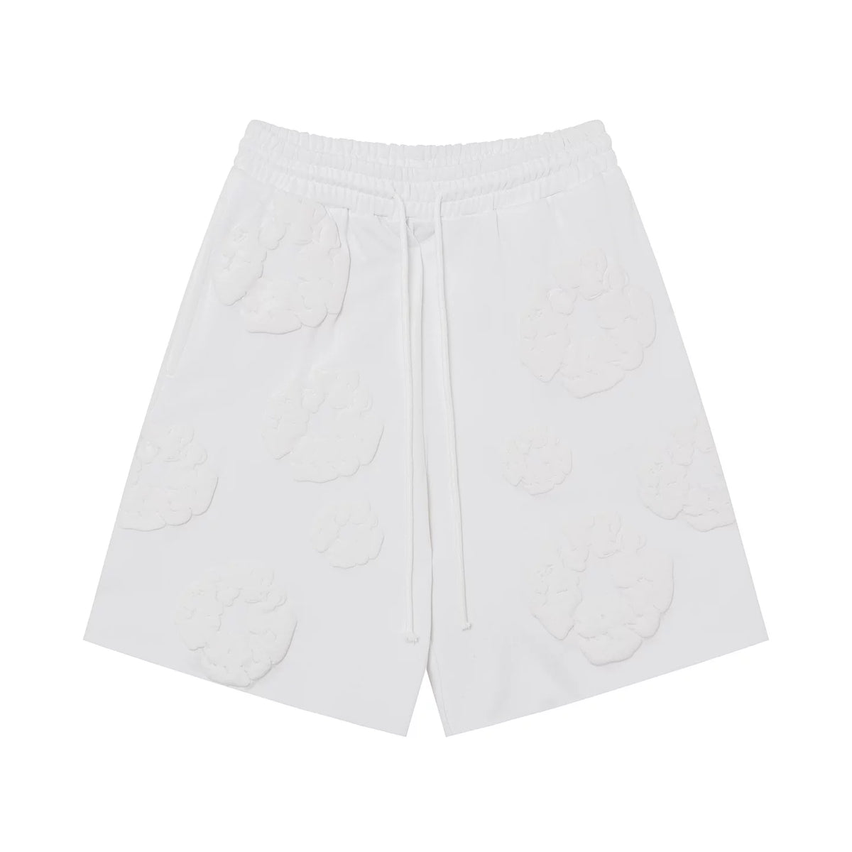 Denim Tears Cotton Wreath White Unisex Sweat Shorts