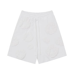 Denim Tears Cotton Wreath White Unisex Sweat Shorts