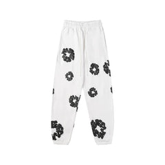Denim Tears Kapok Foam Print Jogger Pants White Streetwear Trousers