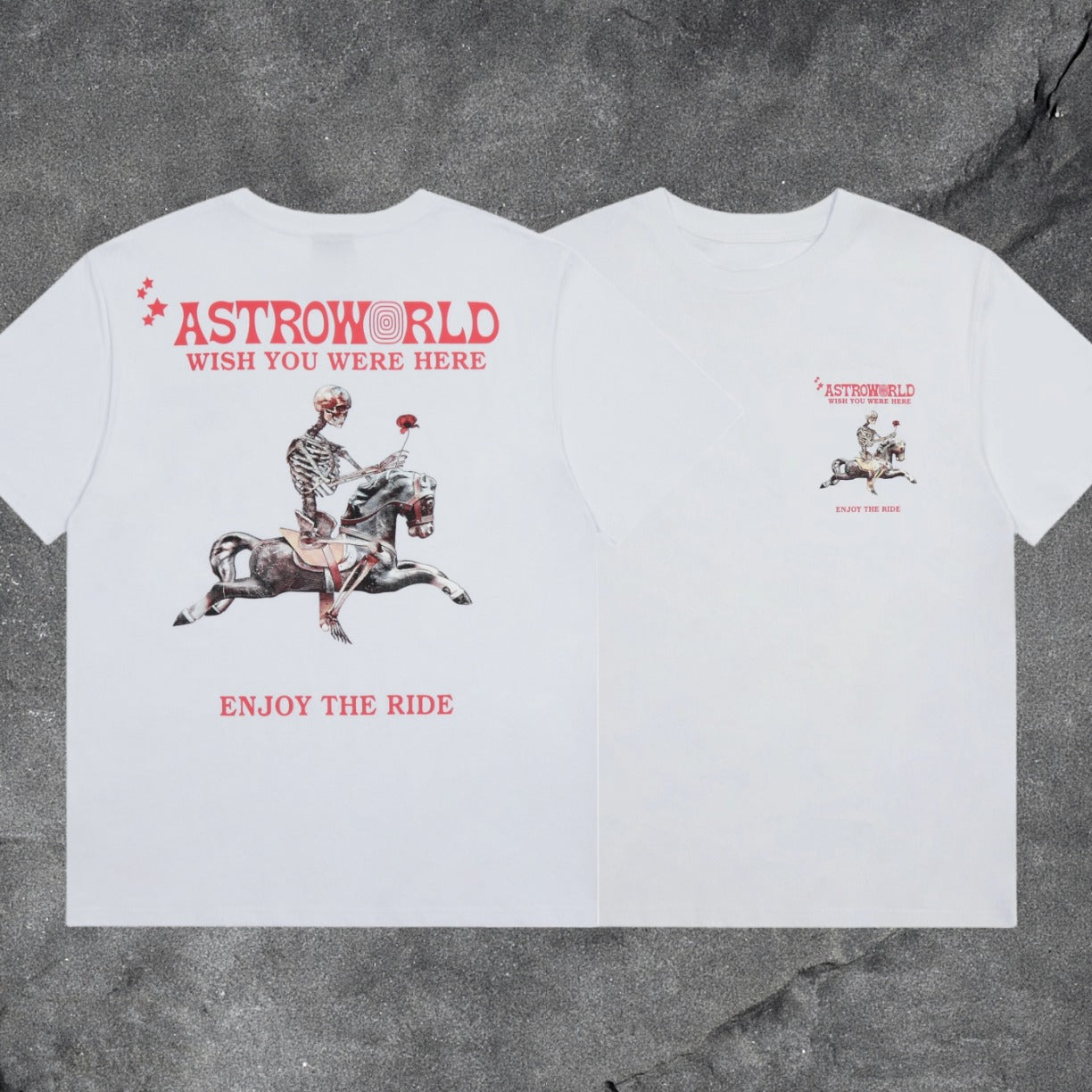 Travis Scott Cactus Jack Collection Skeleton Ma and Ma Fujiwara Hiroshi Co branded Printed Short sleeved T-shirt (54)