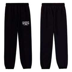 Denim Tears Black Mini Embroidery Drawstring Jogger Pants
