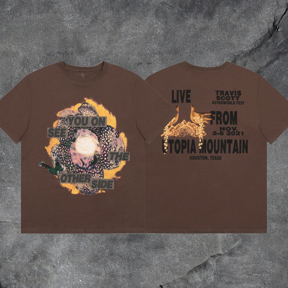 Travis Scott Cactus Jack Collection Skeleton Ma and Ma Fujiwara Hiroshi Co branded Printed Short sleeved T-shirt (54)
