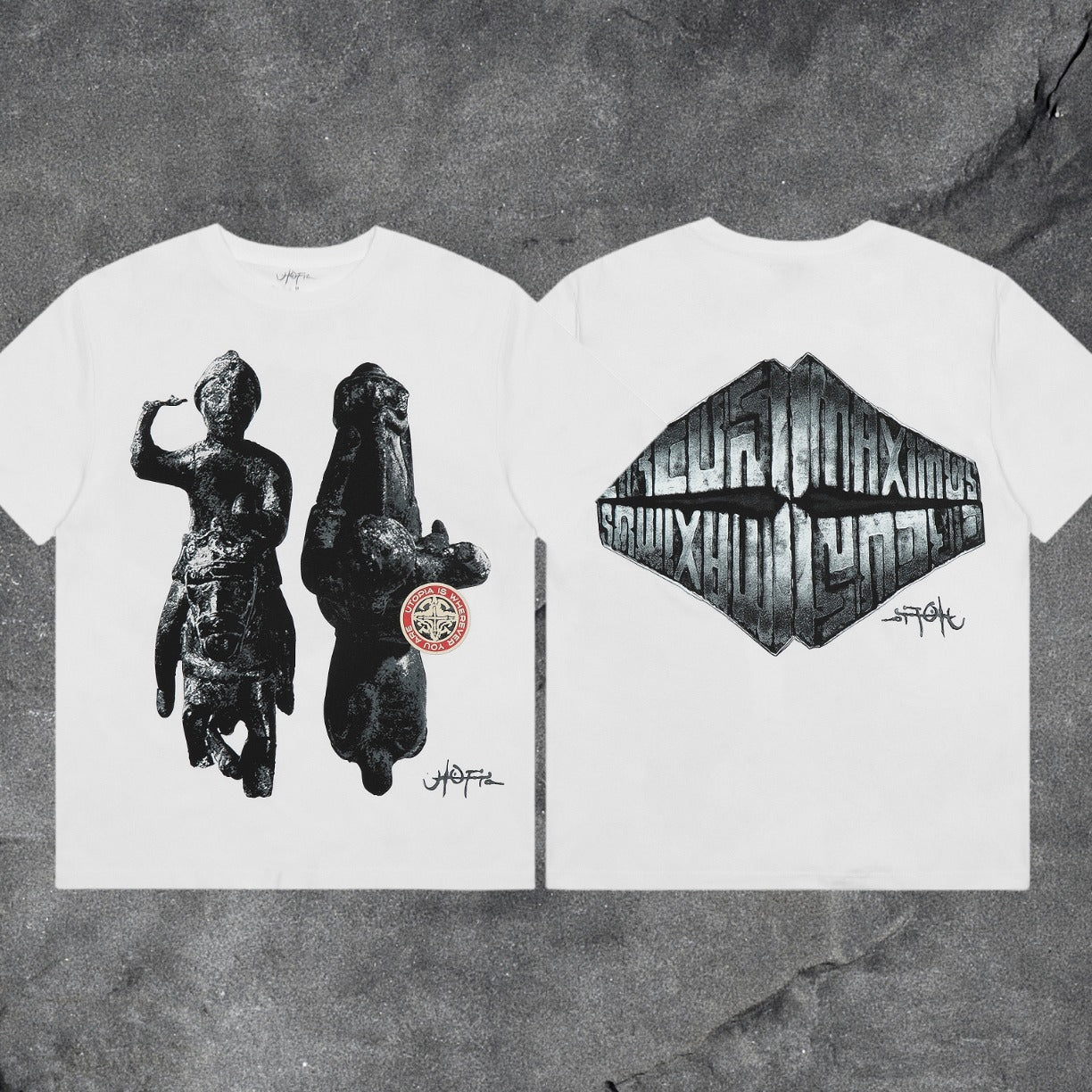 Travis Scott Cactus Jack Collection Skeleton Ma and Ma Fujiwara Hiroshi Co branded Printed Short sleeved T-shirt (52)