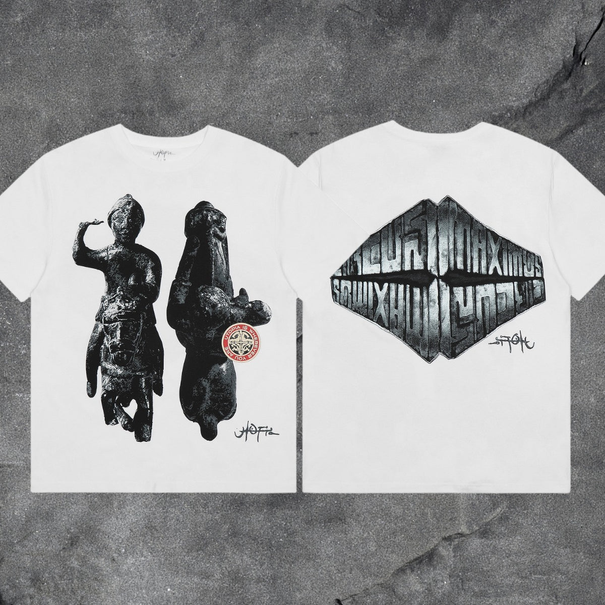 Travis Scott Cactus Jack Collection Skeleton Ma and Ma Fujiwara Hiroshi Co branded Printed Short sleeved T-shirt (53)