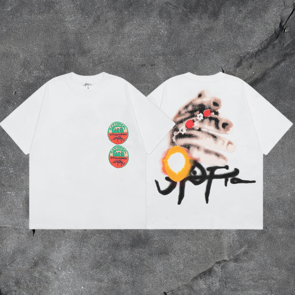 Travis Scott Cactus Jack Collection Skeleton Ma and Ma Fujiwara Hiroshi Co branded Printed Short sleeved T-shirt (51)