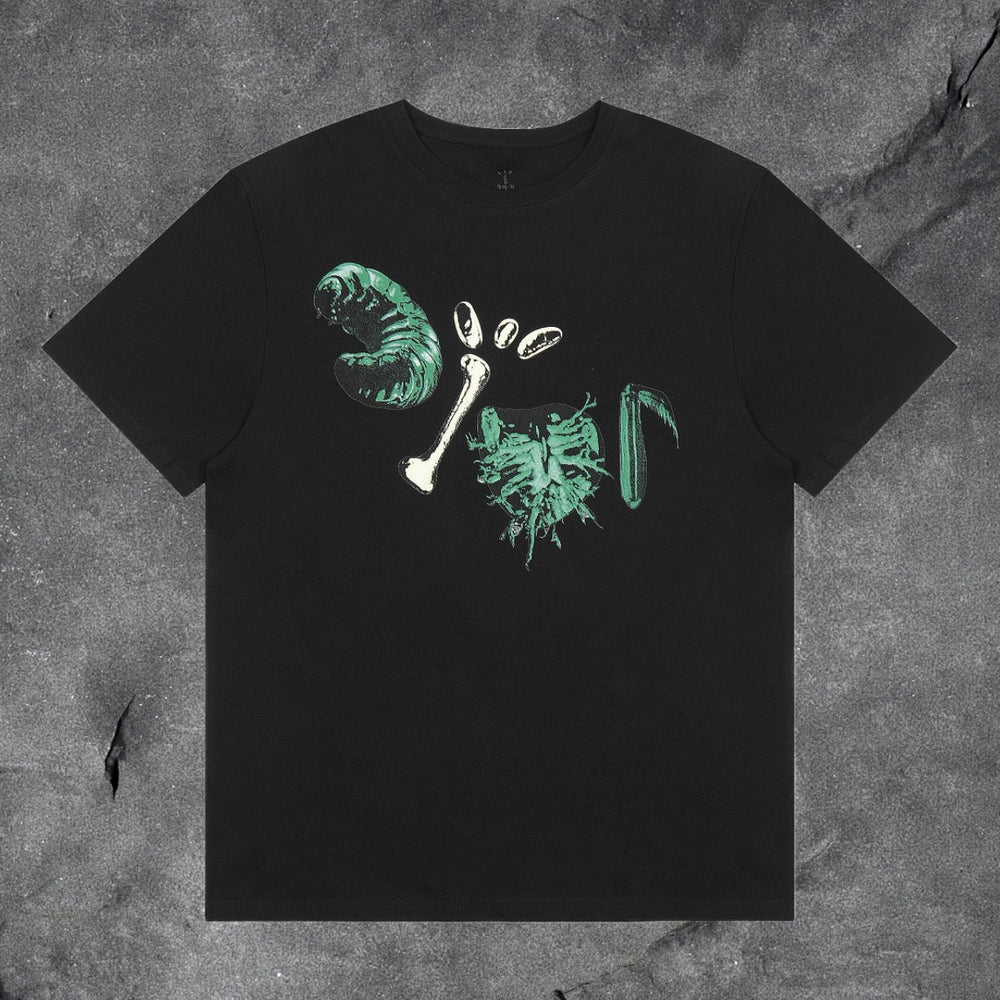 Travis Scott Cactus Jack Collection Skeleton Ma and Ma Fujiwara Hiroshi Co branded Printed Short sleeved T-shirt (54)