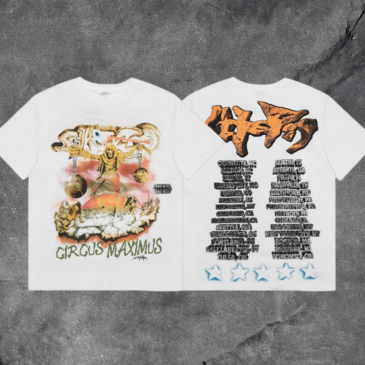 Travis Scott Circus Maximus Tour Graphic Short Sleeve Tee