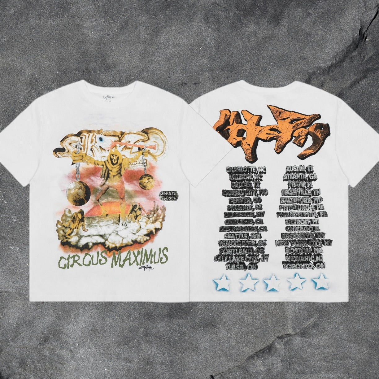 Travis Scott Cactus Jack Collection Skeleton Ma and Ma Fujiwara Hiroshi Co branded Printed Short sleeved T-shirt (56)