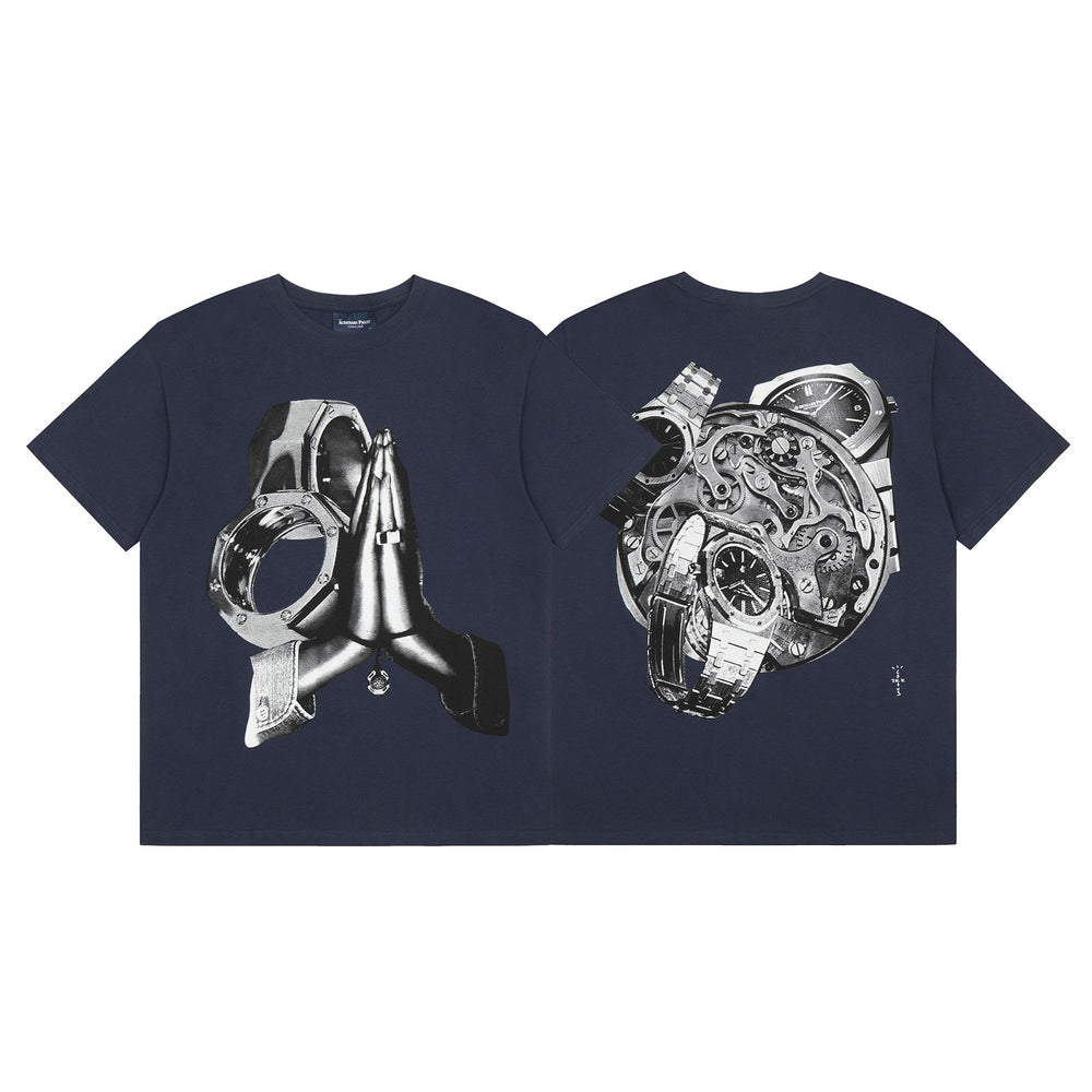 Travis Scott Cactus Jack Collection Skeleton Ma and Ma Fujiwara Hiroshi Co branded Printed Short sleeved T-shirt (53)