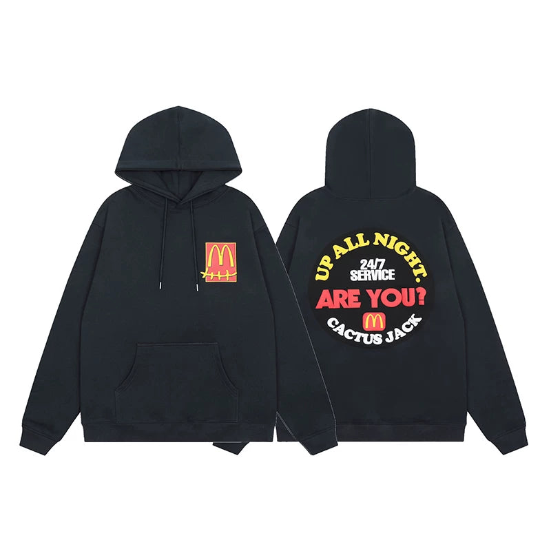Travis Scott Cactus Jack Mcdonalds Up All Night Unisex Hoodie