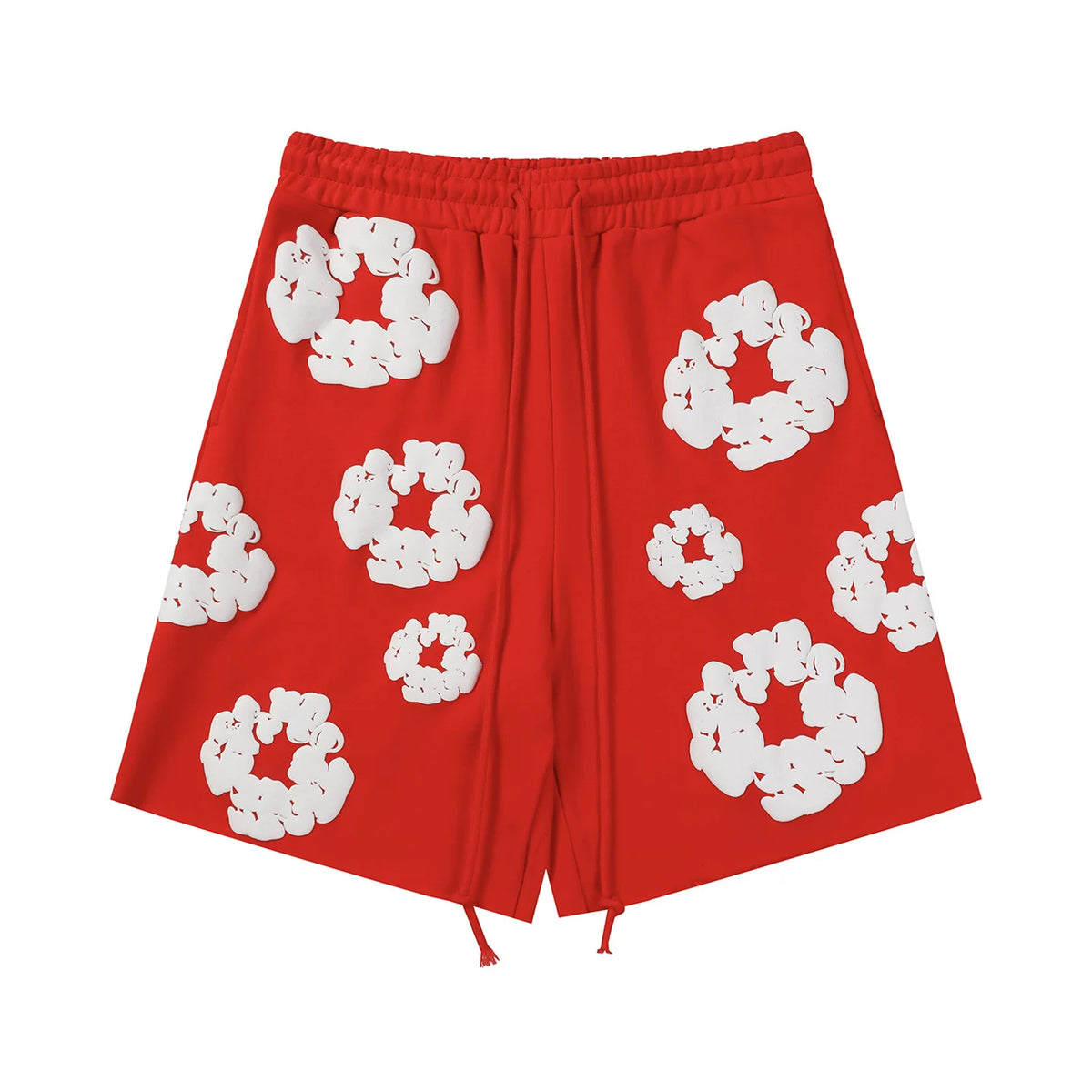 Denim Tears Cotton Wreath Red Unisex Sweat Shorts