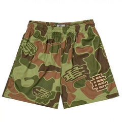 Eric Emanuel Green Duck Camo Mesh Shorts