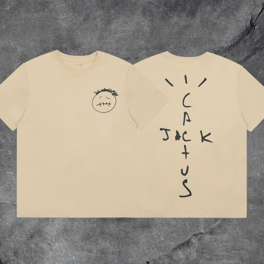Travis Scott Cactus Jack Collection Skeleton Ma and Ma Fujiwara Hiroshi Co branded Printed Short sleeved T-shirt (56)
