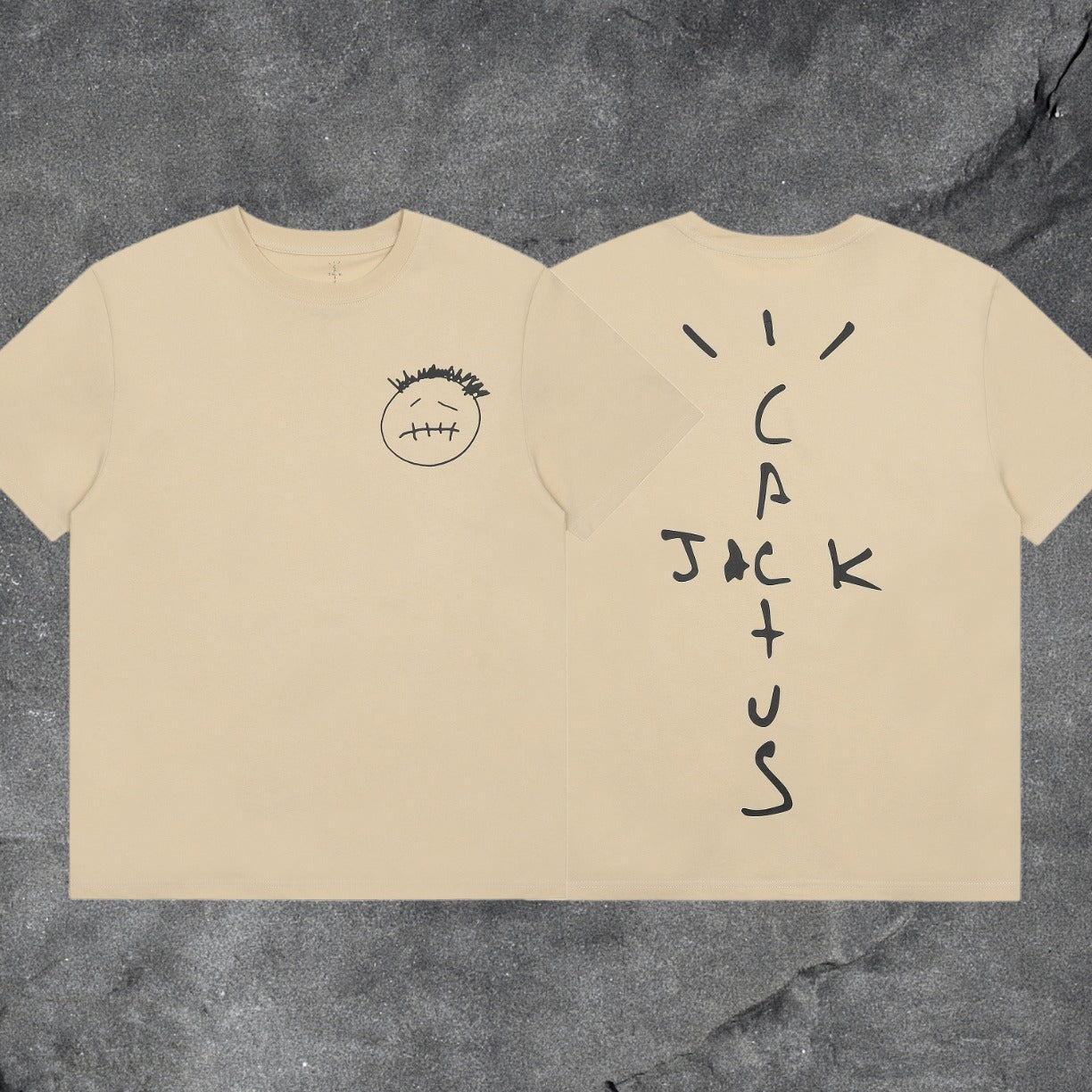 Travis Scott Cactus Jack Collection Skeleton Ma and Ma Fujiwara Hiroshi Co branded Printed Short sleeved T-shirt (53)