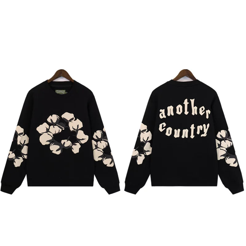 Denim Tears Another Country Cotton Wreath Crewneck Sweatshirt
