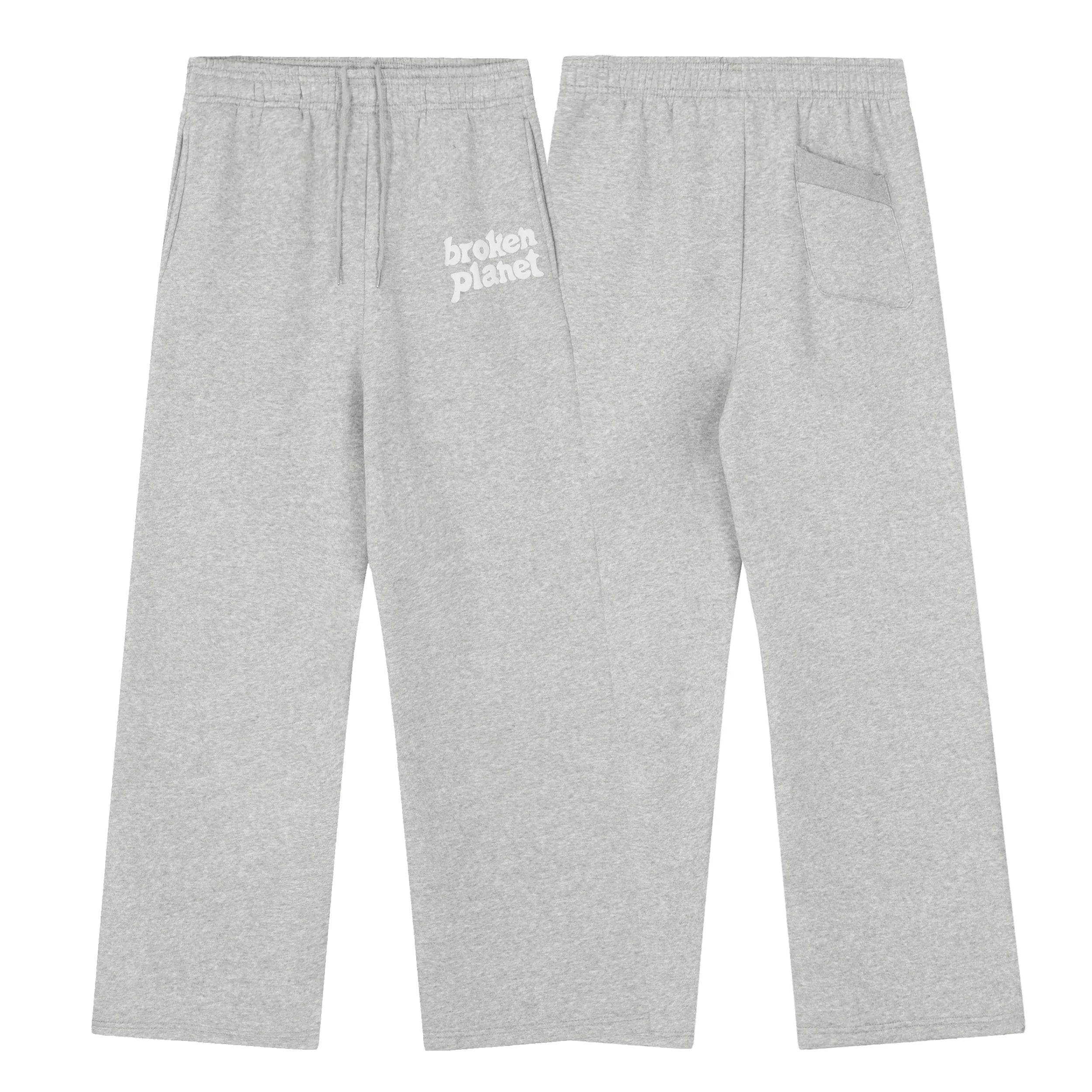 Broken Planet Foam Print Loose Fit Sweatpants - Heather Grey
