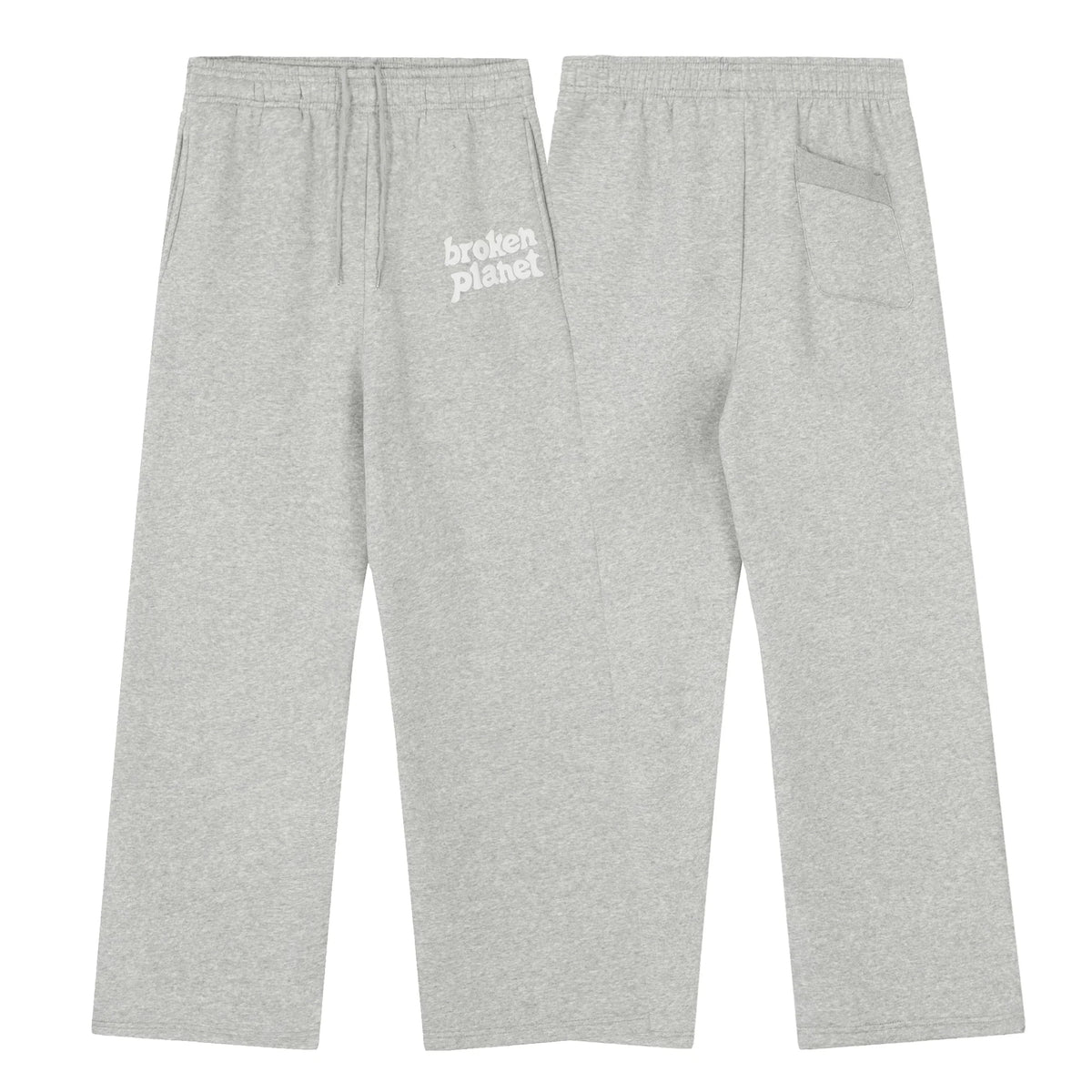 Broken Planet Foam Print Loose Fit Sweatpants - Heather Grey