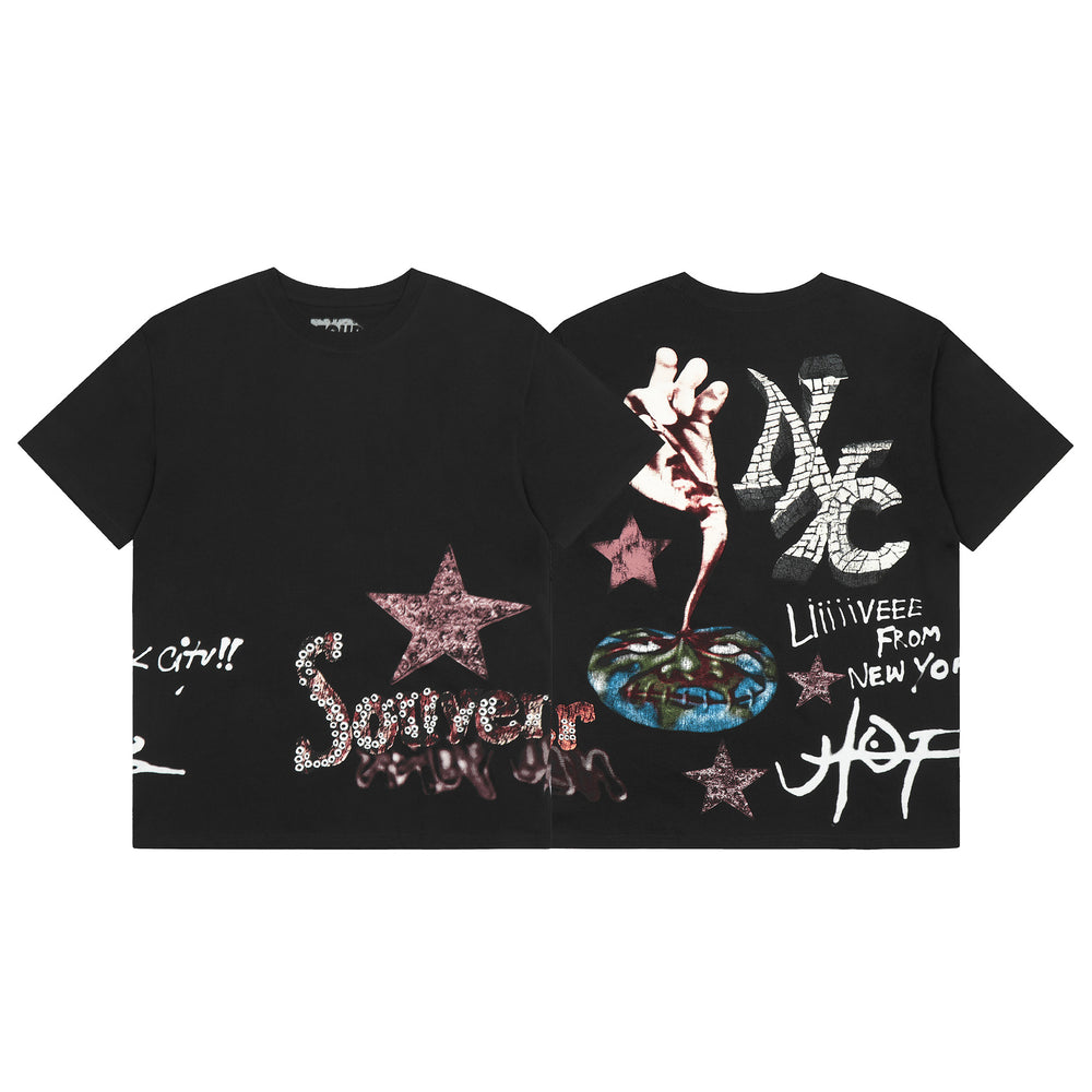 Travis Scott Cactus Jack Collection Skeleton Ma and Ma Fujiwara Hiroshi Co branded Printed Short sleeved T-shirt (51)