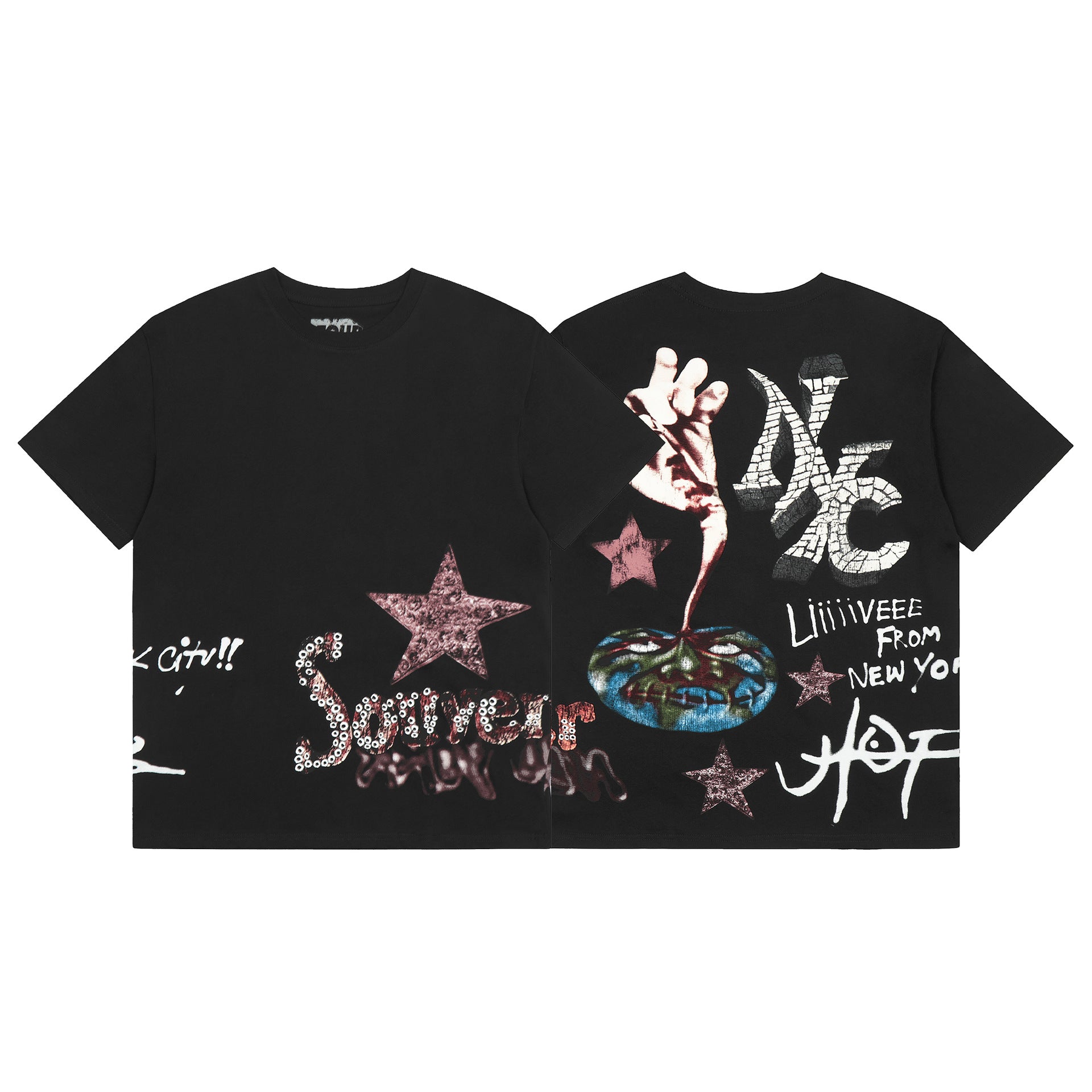 Travis Scott Cactus Jack Collection Skeleton Ma and Ma Fujiwara Hiroshi Co branded Printed Short sleeved T-shirt (52)