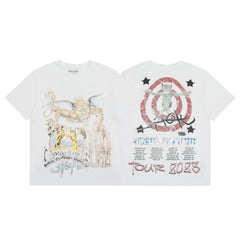Travis Scott Circus Maximus Gargoyle 2023 Tour White Graphic Tee