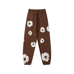 Denim Tears Kapok Foam Print Jogger Pants Brown Streetwear Trousers