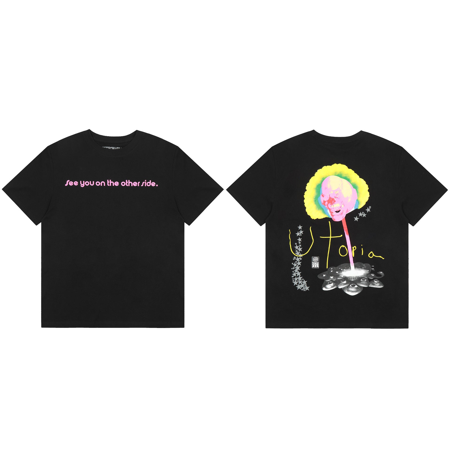 Travis Scott Cactus Jack Collection Skeleton Ma and Ma Fujiwara Hiroshi Co branded Printed Short sleeved T-shirt (52)
