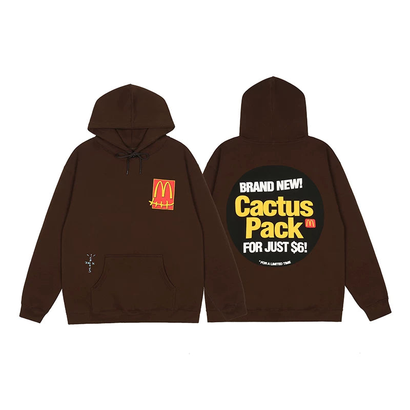 Travis Scott Cactus Jack Mcdonalds Cactus Pack Unisex Hoodie