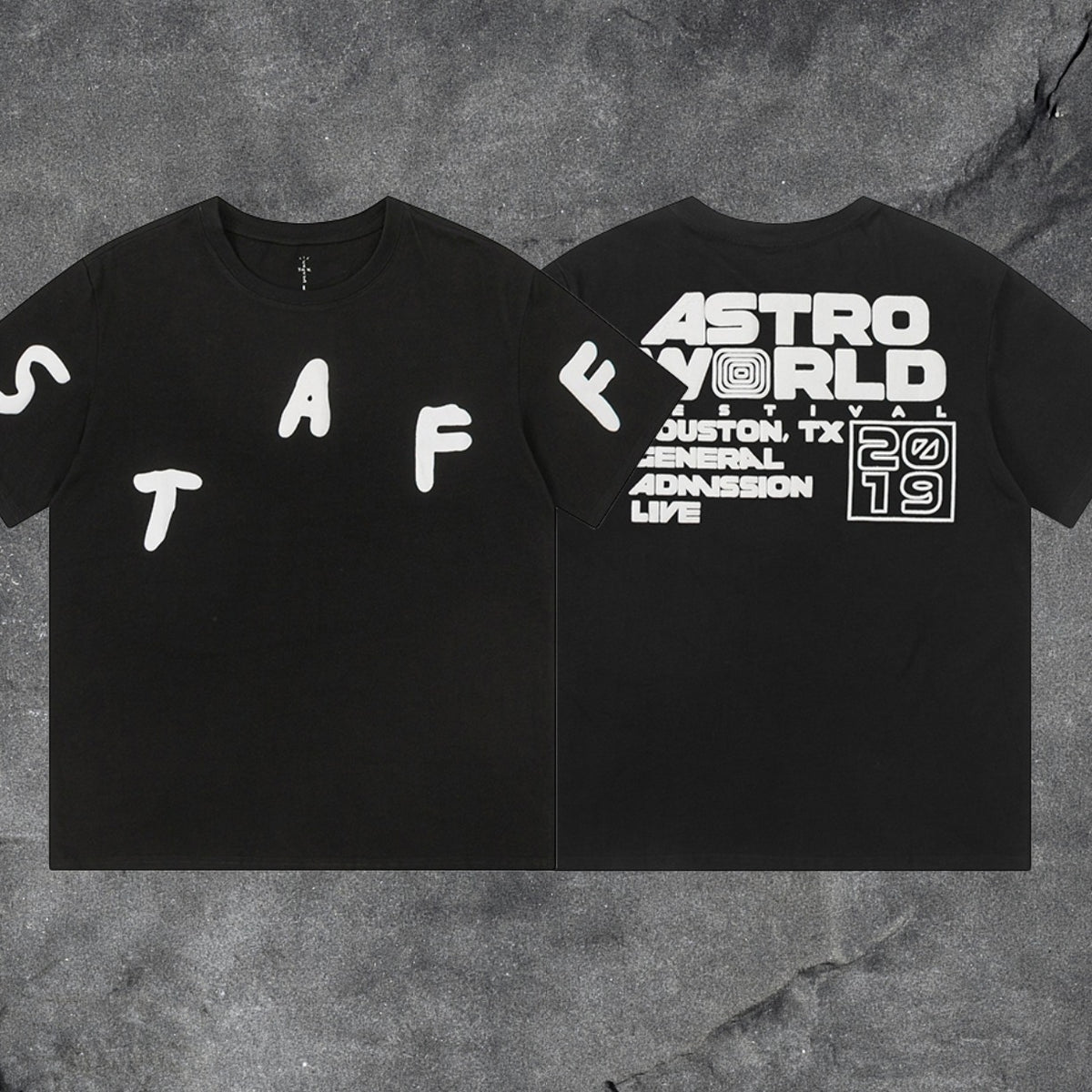Astroworld Staff 2019 Festival Black Short Sleeve T-Shirt