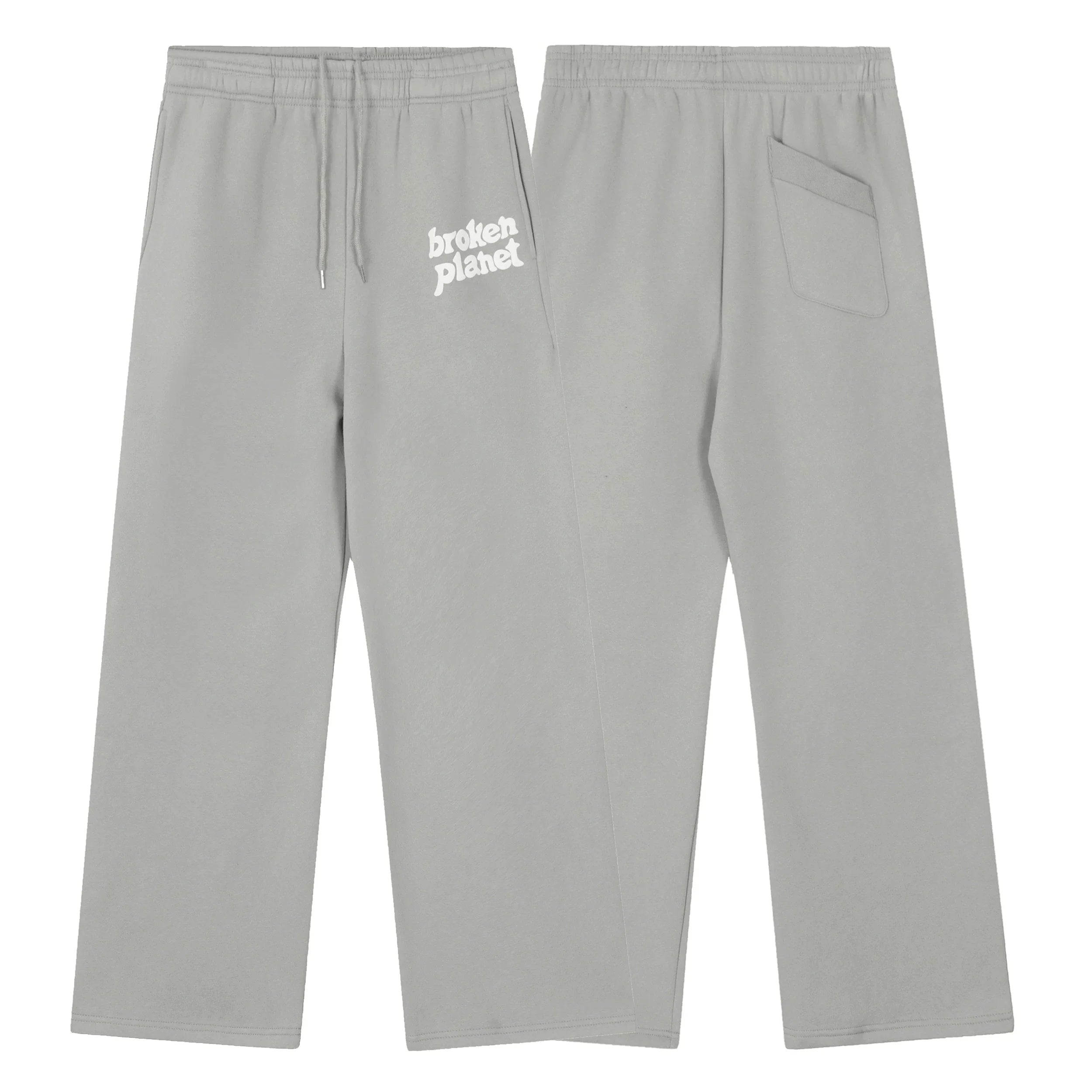 Broken Planet Foam Print Loose Fit Sweatpants - Cement Grey