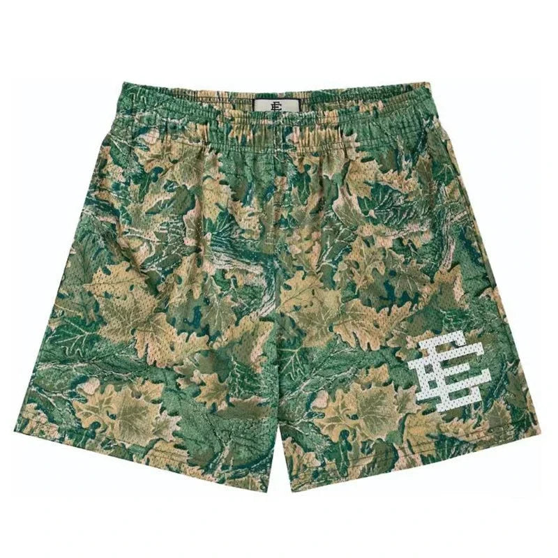 Eric Emanuel Leaf Camo Mesh Shorts