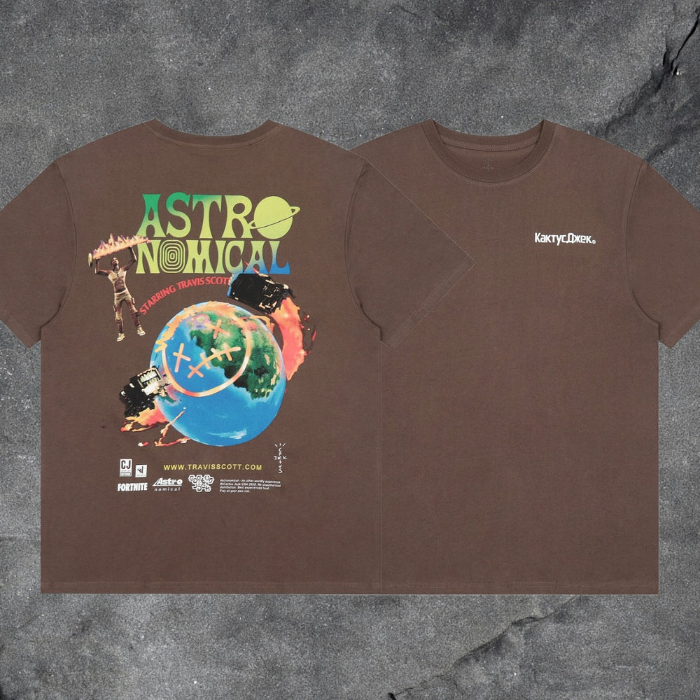 Travis Scott Astronomical Fortnite Collab Double Sided Tee
