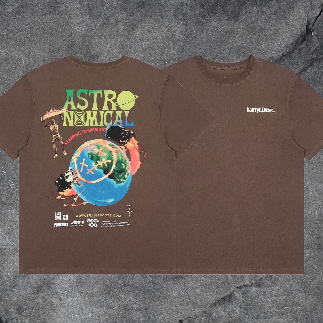 Travis Scott Cactus Jack Collection Skeleton Ma and Ma Fujiwara Hiroshi Co branded Printed Short sleeved T-shirt (53)