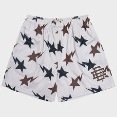 Eric Emanuel Star Print Mesh Shorts