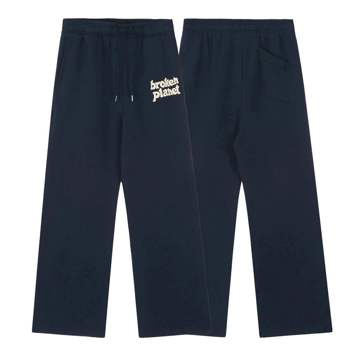 Broken Planet Foam Print Loose Fit Sweatpants - Navy Blue
