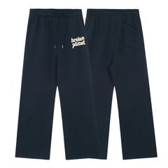 Broken Planet Foam Print Loose Fit Sweatpants - Navy Blue