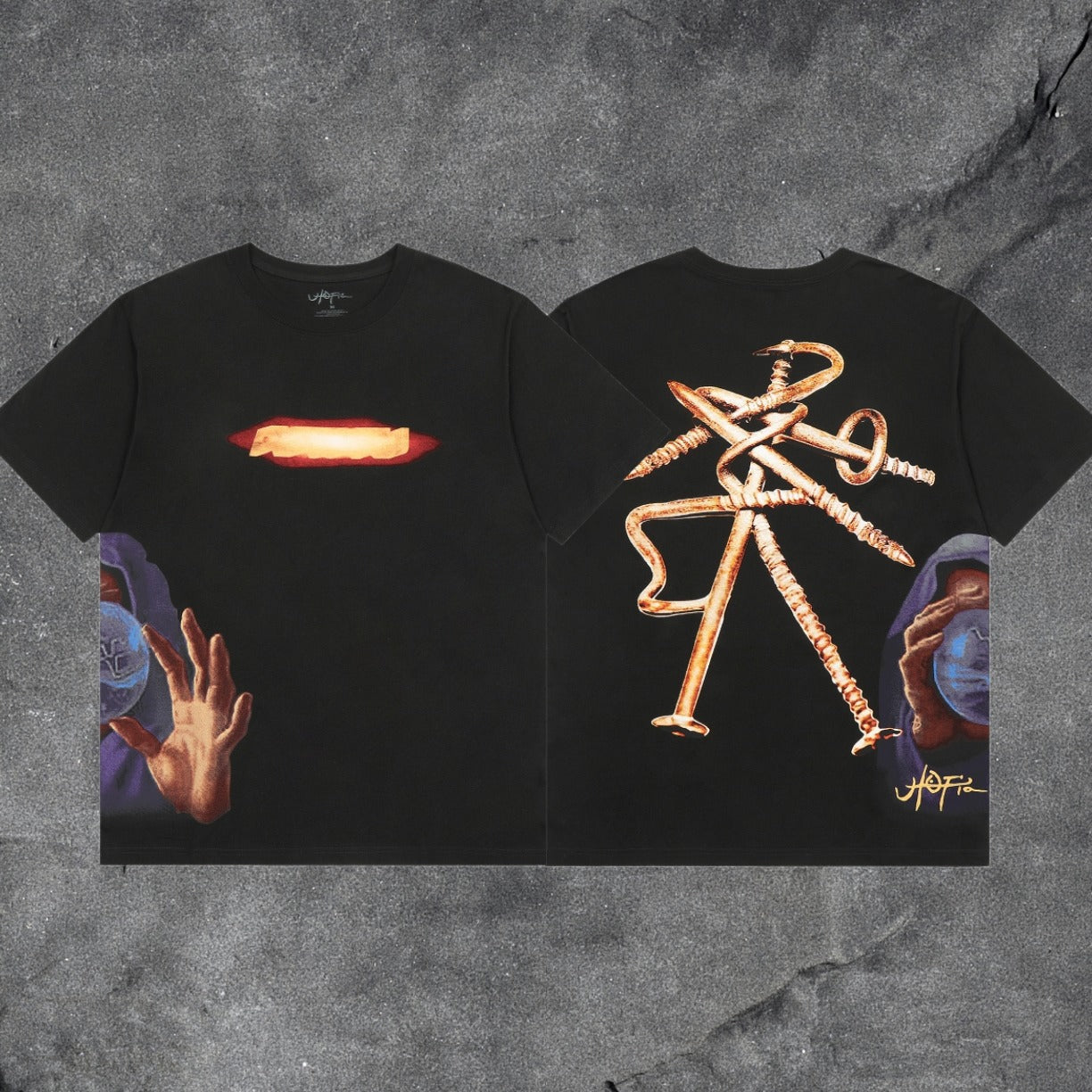 Travis Scott Cactus Jack Collection Skeleton Ma and Ma Fujiwara Hiroshi Co branded Printed Short sleeved T-shirt (56)