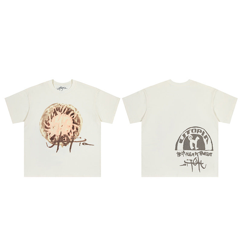 Travis Scott Cactus Jack Collection Skeleton Ma and Ma Fujiwara Hiroshi Co branded Printed Short sleeved T-shirt (64)