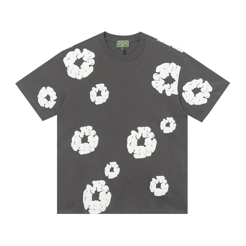 Denim Tears Cotton Wreath Dark Grey Unisex Short Sleeve T Shirt