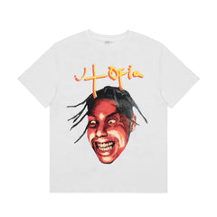 Travis Scott Utopia In Stereo Portrait Double Sided Graphic Tee