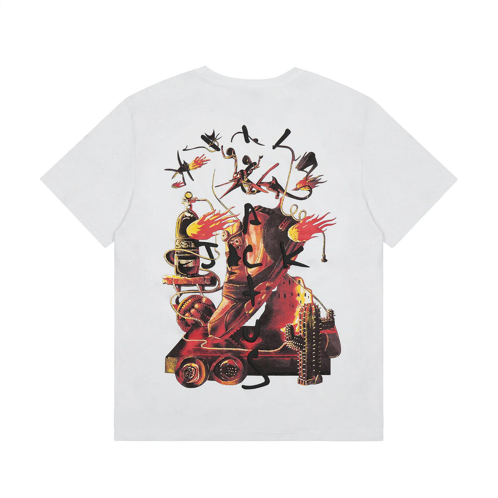 Travis Scott Cactus Jack Collection Skeleton Ma and Ma Fujiwara Hiroshi Co branded Printed Short sleeved T-shirt (57)