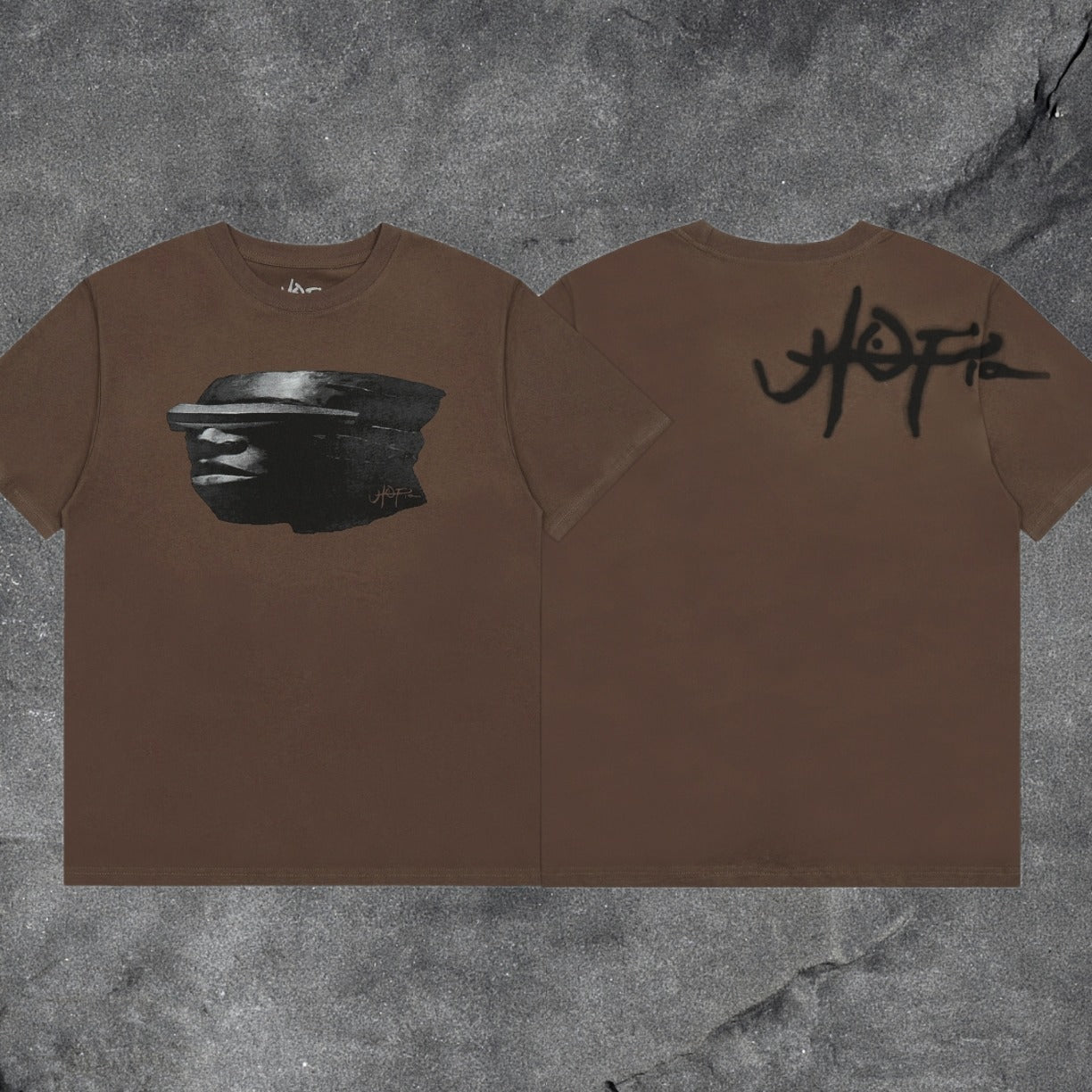 Travis Scott Utopia Mask Portrait Double Sided Graphic Tee