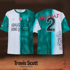 Travis Scott Utopia Green White Split Number 2 Jersey