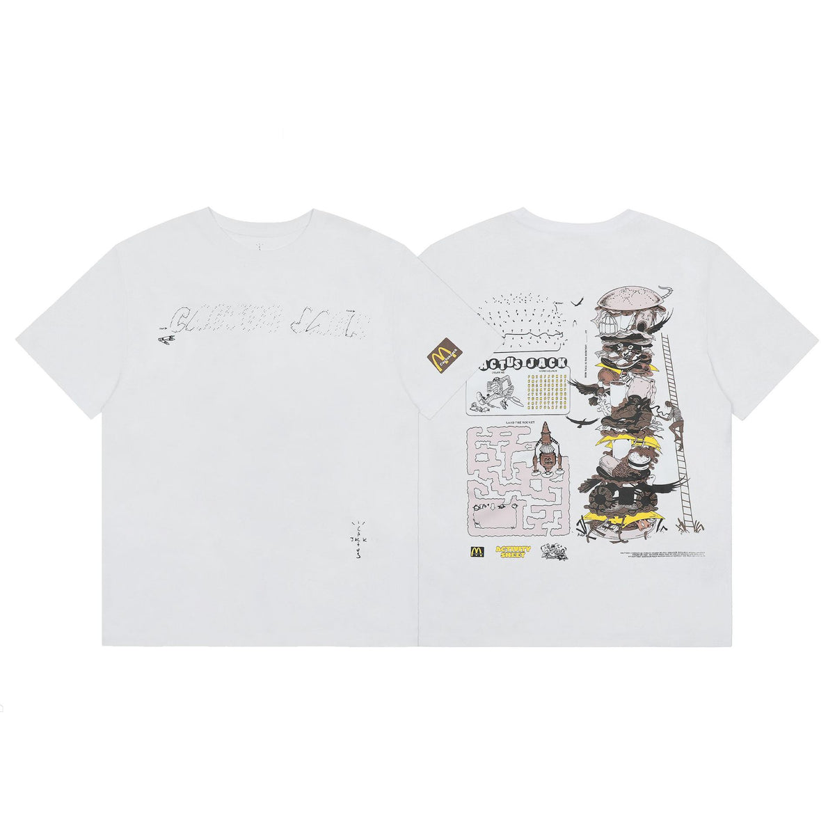 Travis Scott Cactus Jack Collection Skeleton Ma and Ma Fujiwara Hiroshi Co branded Printed Short sleeved T-shirt (64)