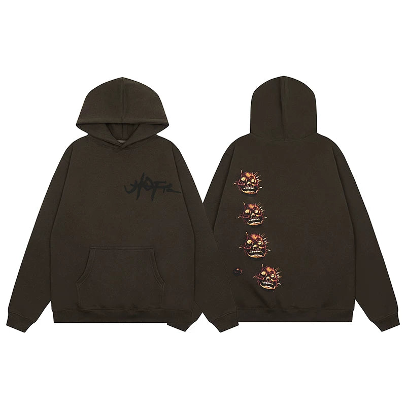 Travis Scott Cactus Jack Skull Graphic Unisex Hoodie
