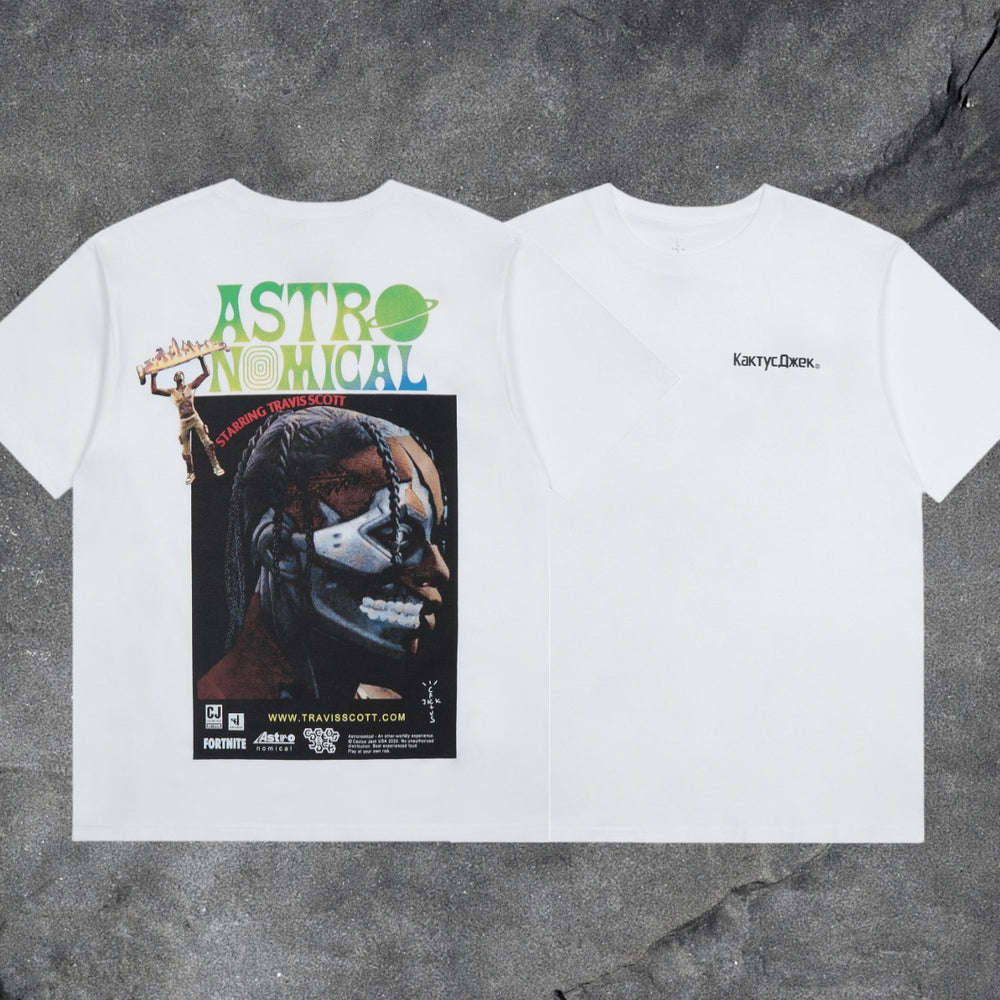 Travis Scott Cactus Jack Collection Skeleton Ma and Ma Fujiwara Hiroshi Co branded Printed Short sleeved T-shirt (53)