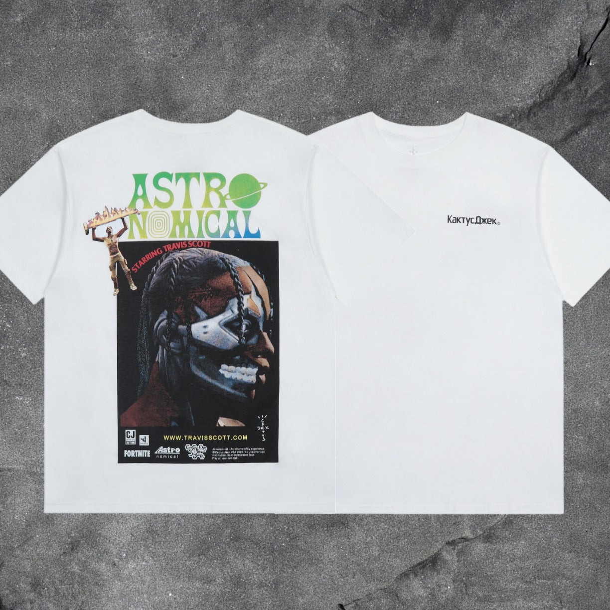 Travis Scott Cactus Jack Collection Skeleton Ma and Ma Fujiwara Hiroshi Co branded Printed Short sleeved T-shirt (51)