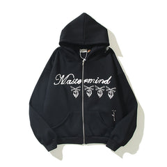 Travis Scott Mastermind Skull Pink Full Zip Hoodie